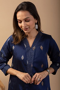 Image for Kusvaa Wkr086 Saachi Silk Jamdani Kurta Featured
