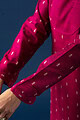 Image for Kusvaa Wkr087 Sriradha Cotton Silk Kurta Closeup 2
