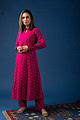 Image for Kusvaa Wkr087 Sriradha Cotton Silk Kurta Side