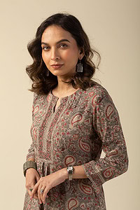 Image for Kusvaa Wkr088 Shira Cotton Kalamkari Kurta Featured