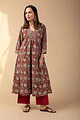 Image for Kusvaa Wkr090 Ajitha Cotton Kalamkari Kurta Back