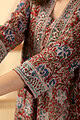 Image for Kusvaa Wkr090 Ajitha Cotton Kalamkari Kurta Closeup