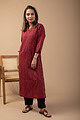 Image for Kusvaa Wkr093 Nandita Handloom Cotton Kurta Side