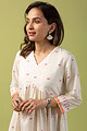 Image for Kusvaa Dr016 Rekha Jamdani Cotton Dress Closeup 2