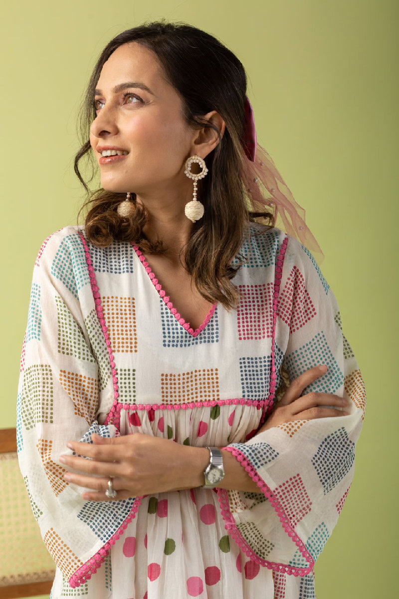 Image for Kusvaa Dr018 Kitni A Line Cotton Dress Featured
