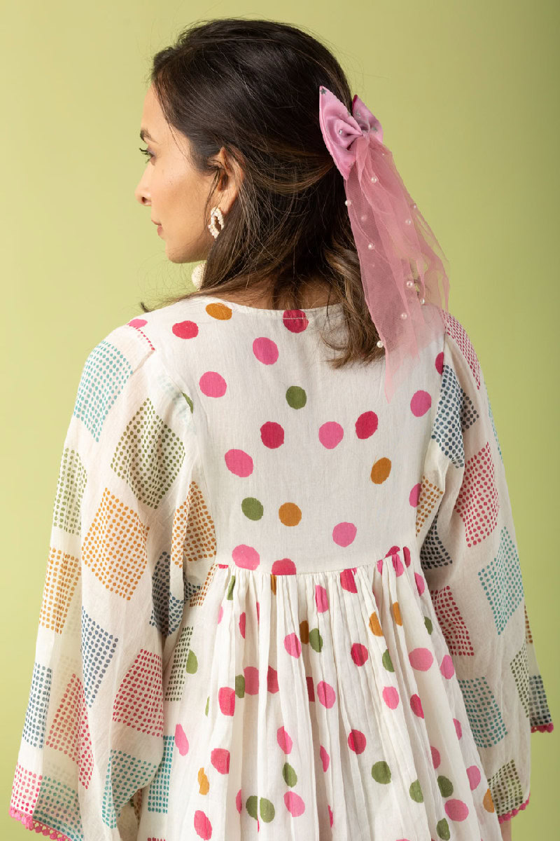 Image for Kusvaa Dr018 Kitni A Line Cotton Dress Sitting