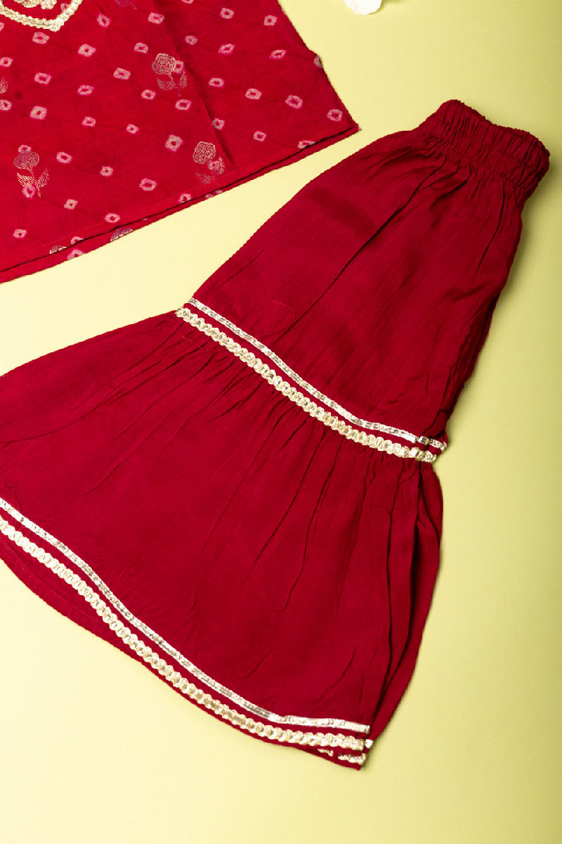 Image for Kusvaa Grw032 Rachna Muslin Girls Kurta Pant Set Side