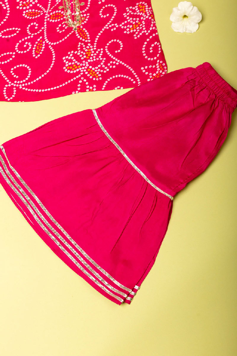 Image for Kusvaa Grw033 Sanah Muslin Girls Kurta And Pant Set Closeup