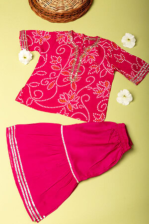 Image for Kusvaa Grw033 Sanah Muslin Girls Kurta And Pant Set Featured