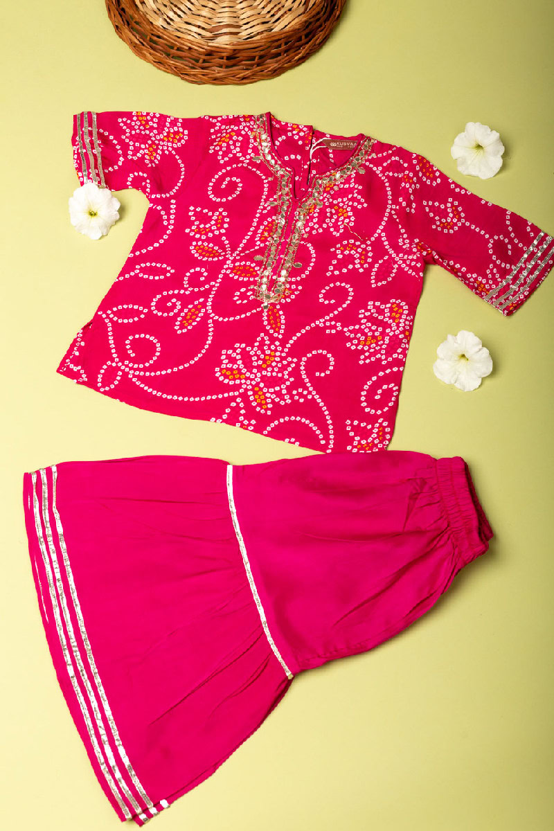 Image for Kusvaa Grw033 Sanah Muslin Girls Kurta And Pant Set Featured