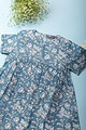 Image for Kusvaa Grw035 Nyra Cotton Girl's Frock Closeup 2