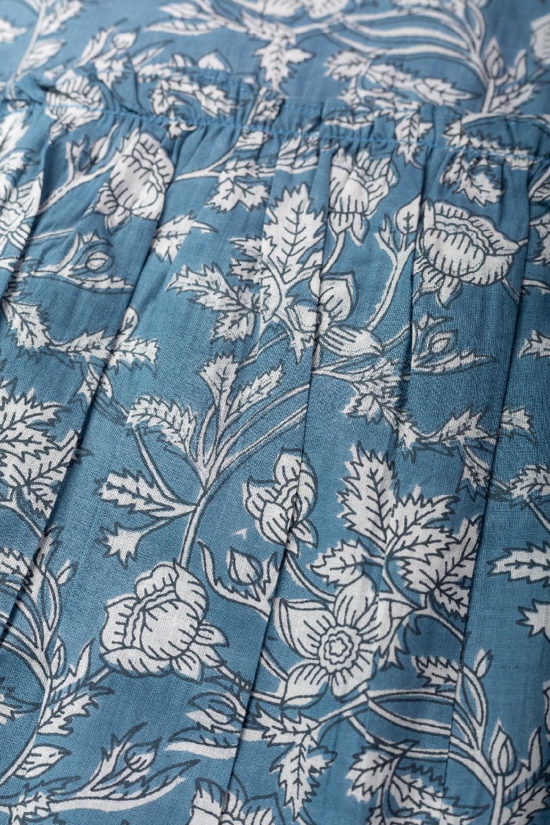 Image for Kusvaa Grw035 Nyra Cotton Girl's Frock Closeup
