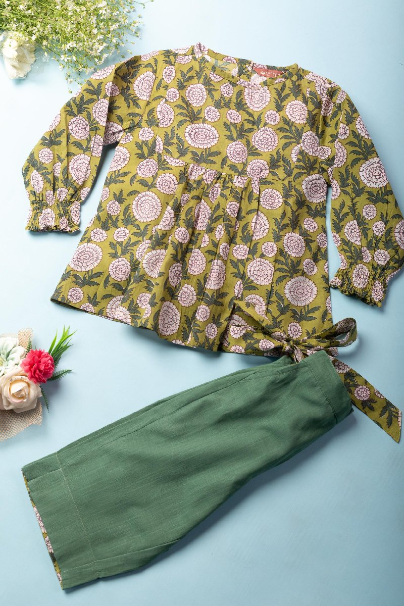 Image for Kusvaa Grw036 Amrita Cotton Girls Top Pant Set Featured