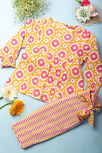 Image for Kusvaa Grw037 Rupali Cotton Girls Top Pant Set Featured