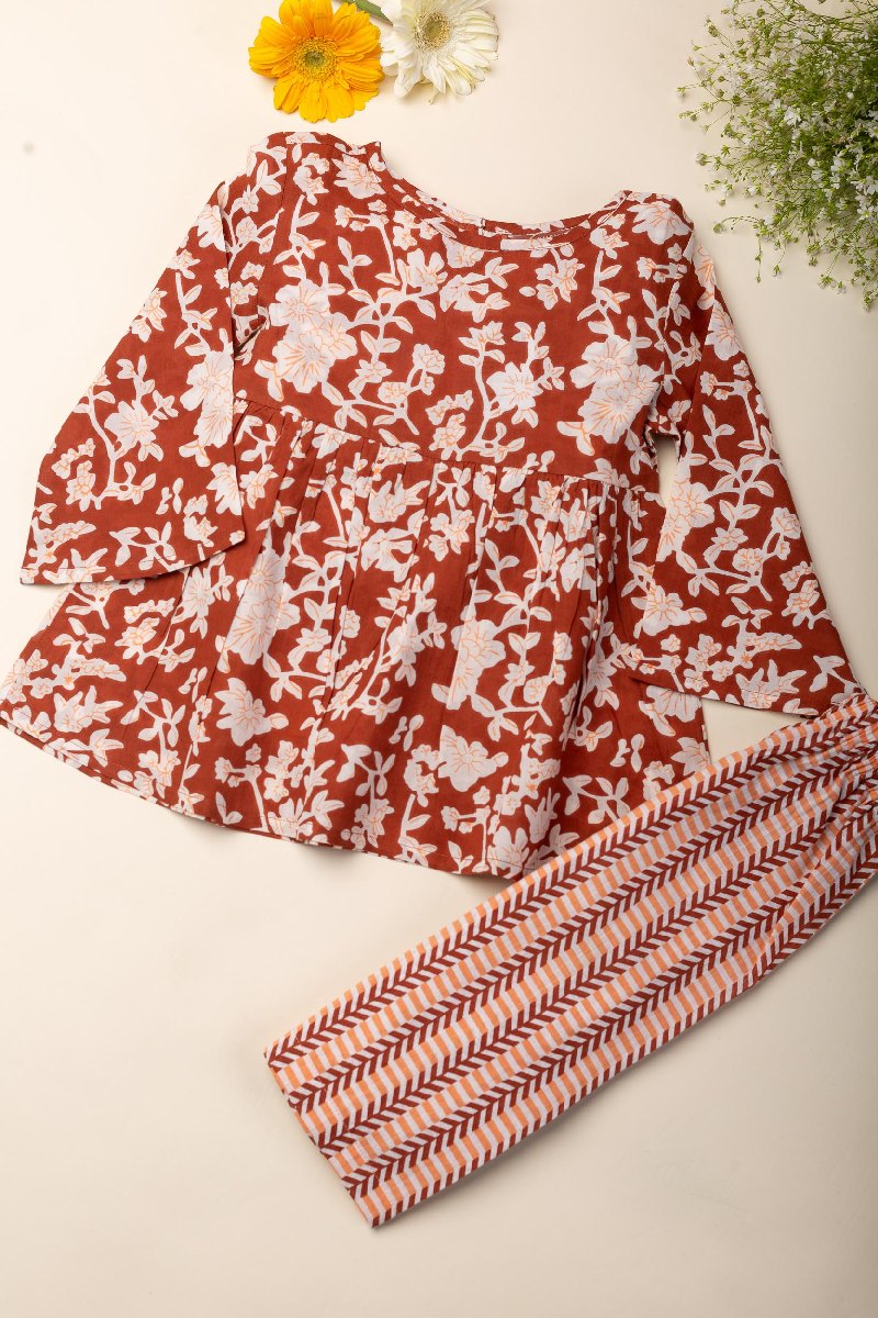 Image for Kusvaa Grw038 Seentahna Cotton Girls Top Pant Set Featured