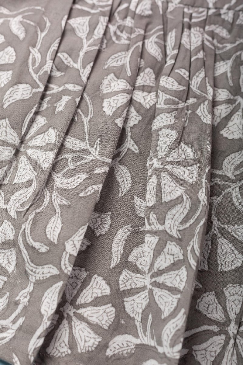 Image for Kusvaa Grw040 Riya Cotton Girls Top Pant Set Closeup