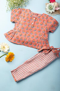 Image for Kusvaa Grw041 Ishani Cotton Girls Top Pant Set Featured