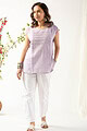 Image for Kusvaa Shk016 Pradyut Handloom Cotton Short Kurti Side