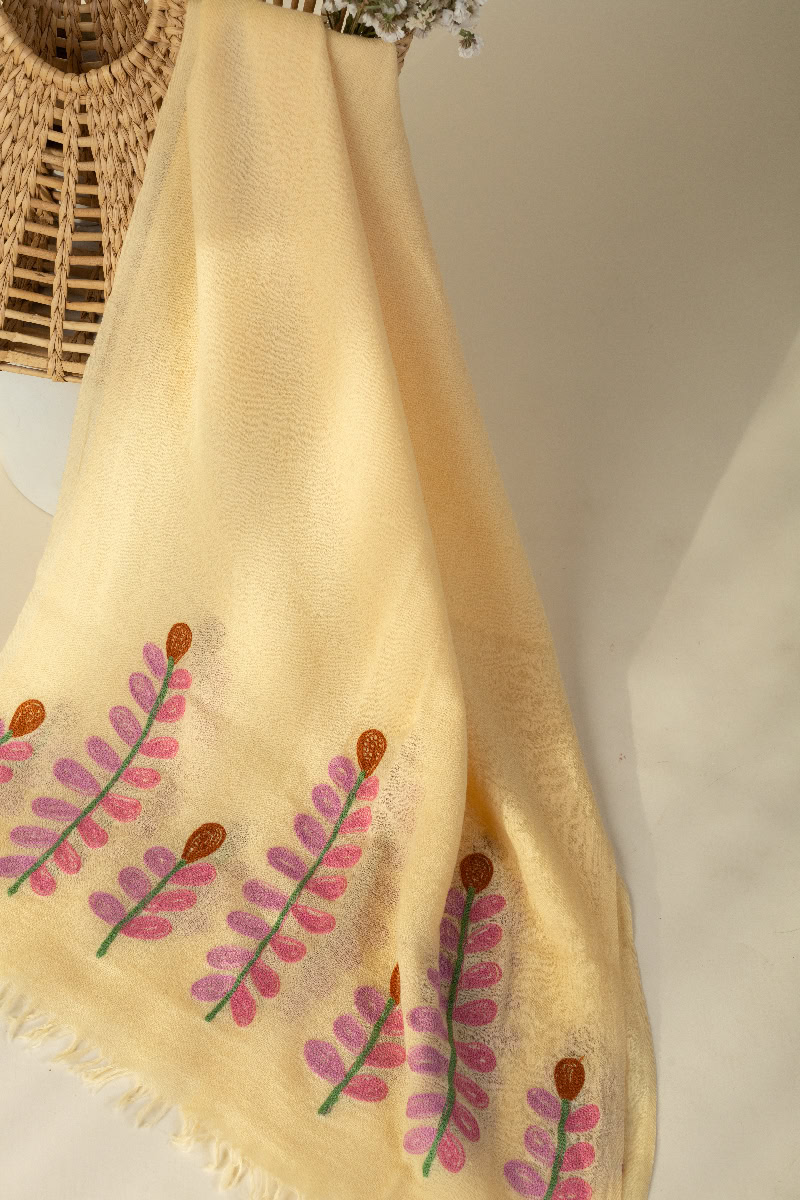 Image for Kusvaa Shw016 Kashvi Woolen Shawl Closeup