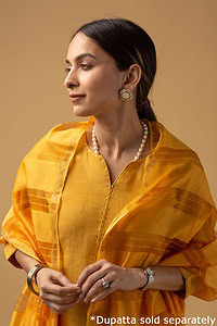 Image for Kusvaa Wkr079a Darshan Chanderi Straight Kurta Featured