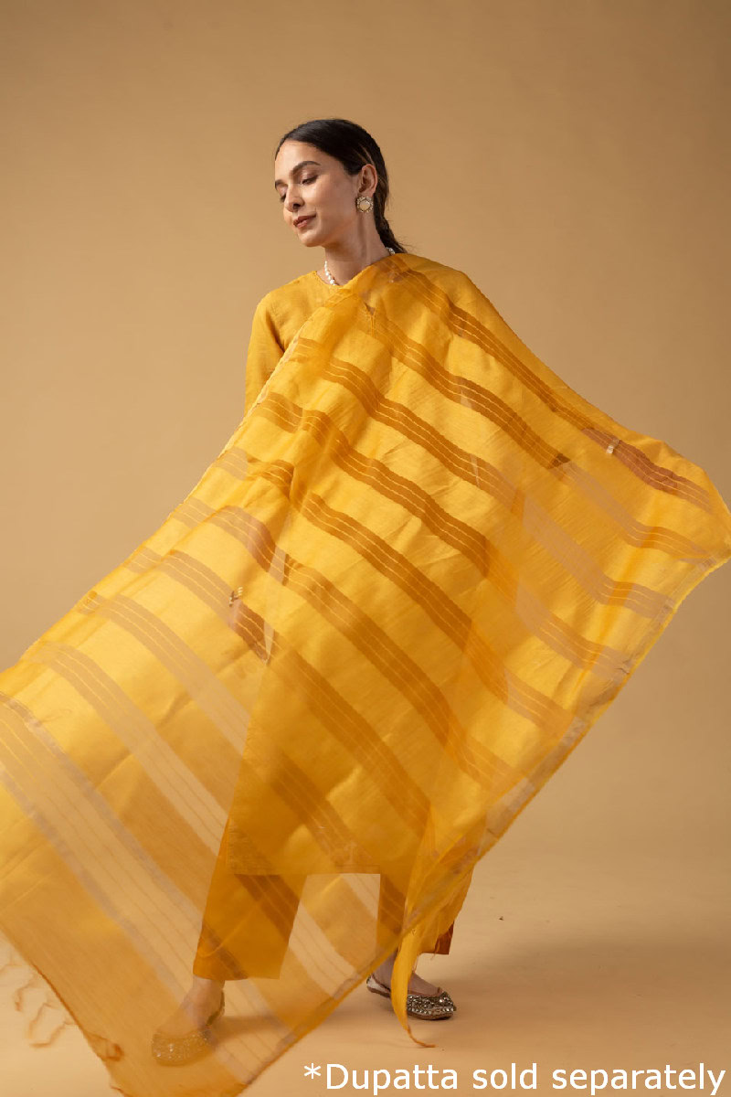 Image for Kusvaa Wkr079a Darshan Chanderi Straight Kurta Pattern