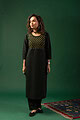 Image for Kusvaa Wkr094 Rasmi Handloom Cotton Kurta Closeup