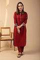 Image for Kusvaa Wkr095 Akansha Handloom Cotton Kurta Front
