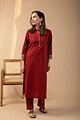 Image for Kusvaa Wkr095 Akansha Handloom Cotton Kurta Pocket