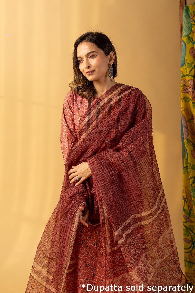 Image for Kusvaa Wkr096 Raahi Cotton Straight Fit Kurta Pocket New
