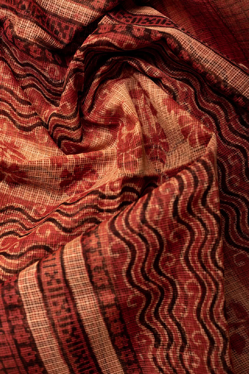 Image for Kusvaa Wkr096dup Yamini Cotton Kota Doriya Dupatta Sitting