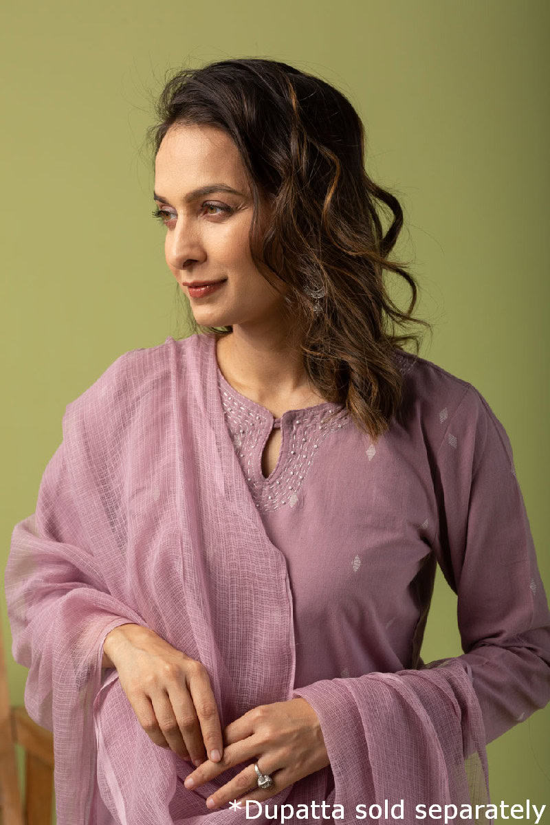 Image for Kusvaa Wkr097 Saisha Handloom Cotton Kurta Featured
