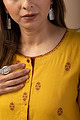 Image for Kusvaa Wkr098 Raine Handloom Cotton Kurta Closeup