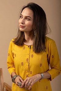 Image for Kusvaa Wkr098 Raine Handloom Cotton Kurta Featured