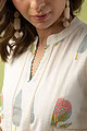 Image for Kusvaa Wkr100 Triss Handblock Cotton Kurta Closeup