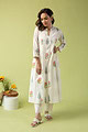 Image for Kusvaa Wkr100 Triss Handblock Cotton Kurta Side