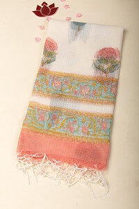 Image for Kusvaa Wkr100dup Triss Cotton Screen Print Kota Doriya Dupatta Featured