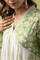 Image for Kusvaa Wkr101 Harneez Cotton Block Print Kurta Neck
