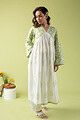 Image for Kusvaa Wkr101 Harneez Cotton Block Print Kurta Pocket