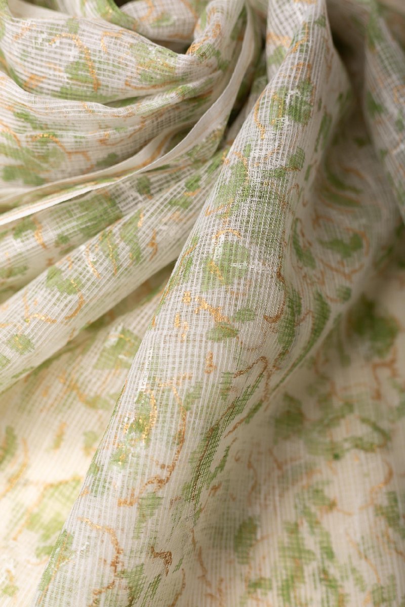 Image for Kusvaa Wkr101dup Harneez Cotton Block Print Kota Doriya Dupatta Front