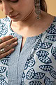 Image for Kusvaa Wkr105 Divyam Cotton Bagur Print Kurta Closeup