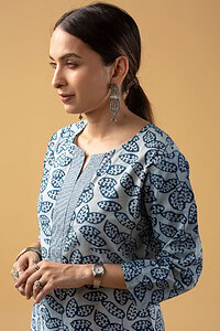 Image for Kusvaa Wkr105 Divyam Cotton Bagur Print Kurta Featured