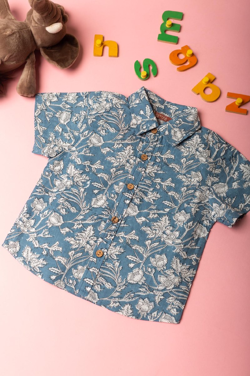 Image for Kusvaa Byw029 Jishnu Cotton Boy's Half Sleeves Shrit Featured