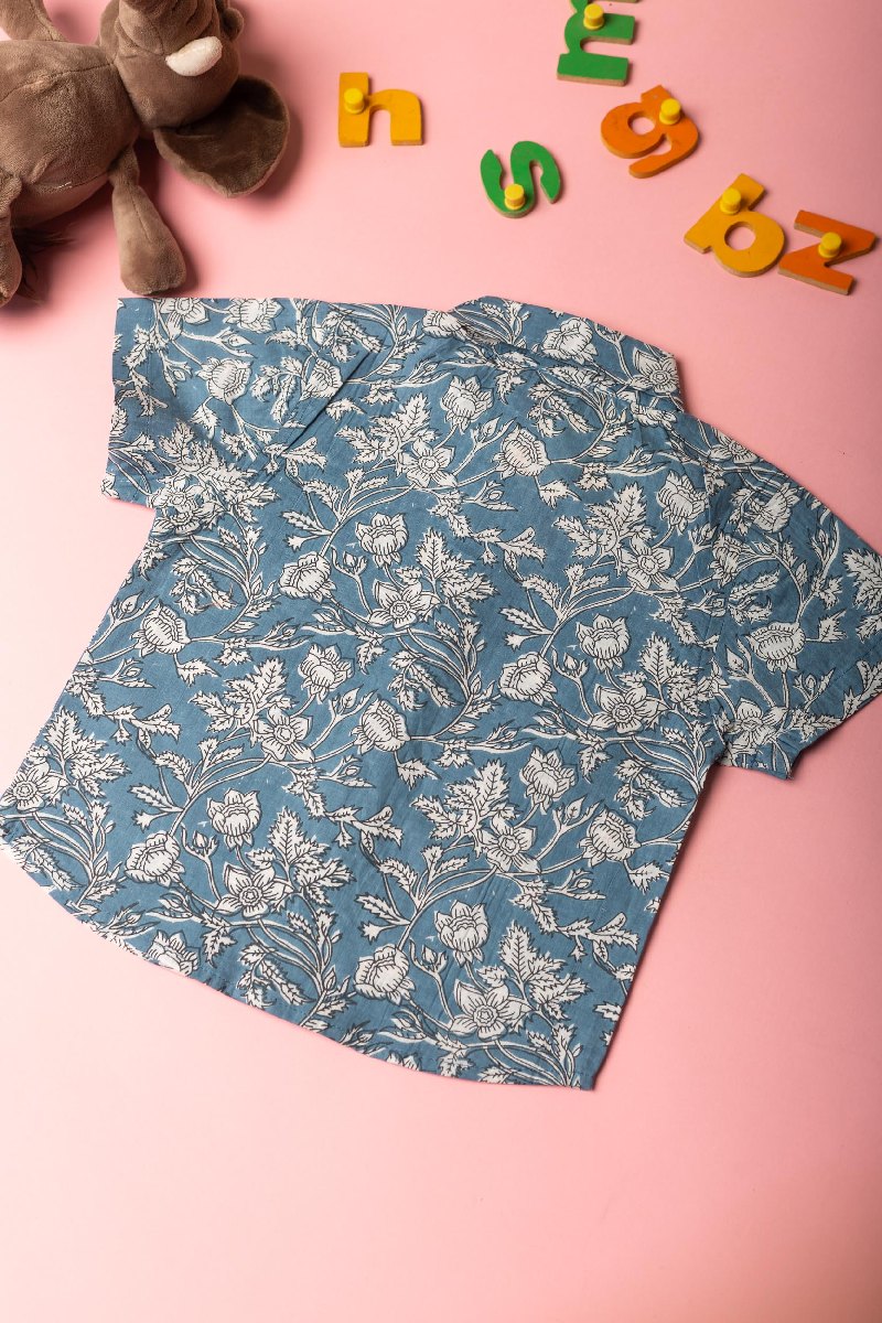 Image for Kusvaa Byw029 Jishnu Cotton Boy's Half Sleeves Shrit Front