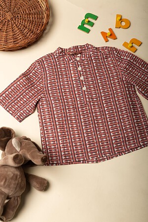 Image for Kusvaa Byw030 Trinabh Cotton Boys Half Sleeves Shrit Featured