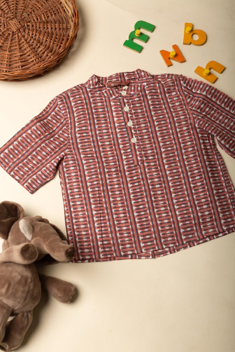 Image for Kusvaa Byw030 Trinabh Cotton Boys Half Sleeves Shrit Featured