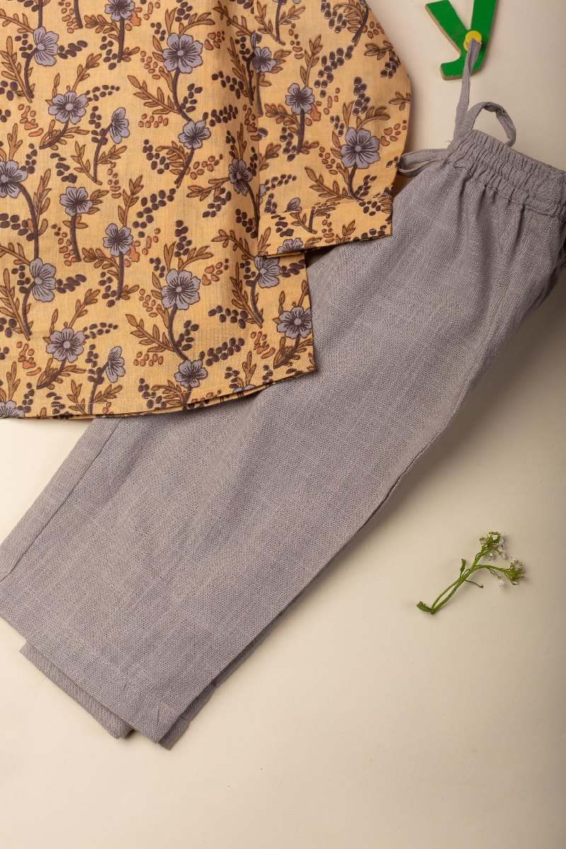 Image for Kusvaa Byw032 Ansu Cotton Boys Top Pant Set Sitting