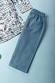 Image for Kusvaa Byw033 Bidyut Cotton Boy's Shirt Pant Set Closeup