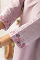 Image for Kusvaa Cood082 Singdha Cotton Linen Co Ord Set Closeup 2