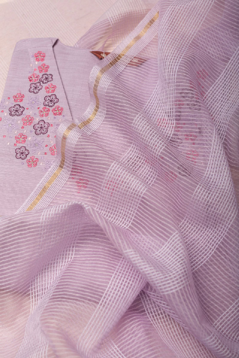 Image for Kusvaa Cood082dup Singdha Cotton Kota Doriya Dupatta Side