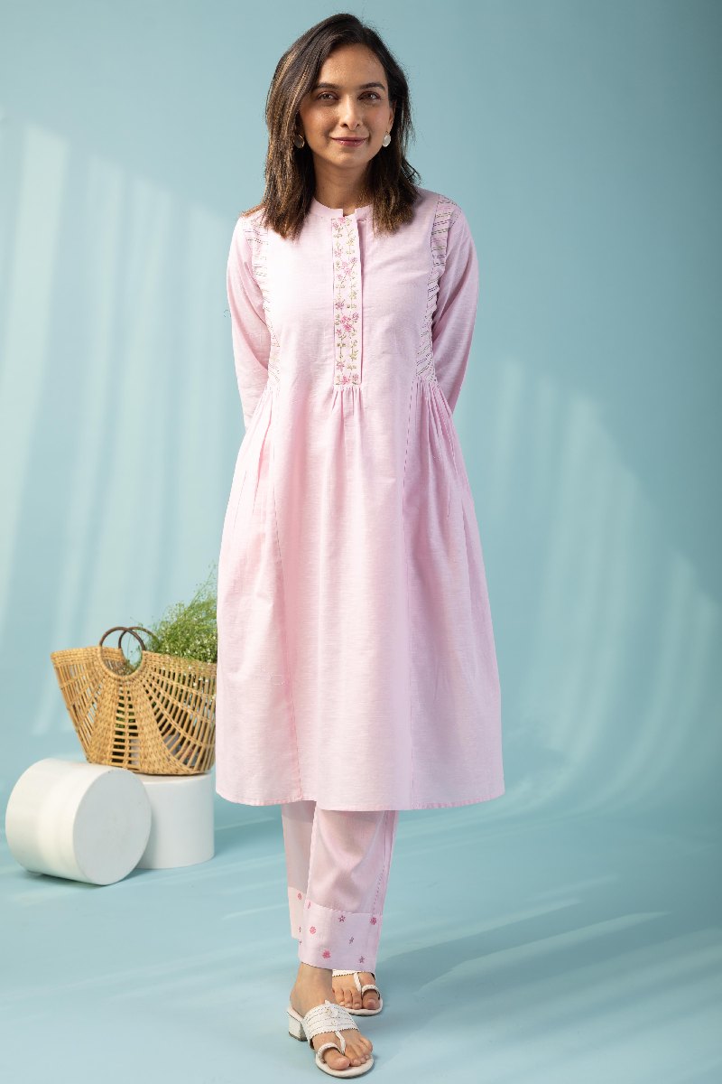 Image for Kusvaa Cood083 Mahathi Cotton Linen Co Ord Set Front New
